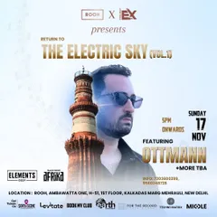 Announcing 'The Electric Sky,' a sundowner event featuring DJ Ottmann from Paris. I love bringing unique global sounds like Afro Tech and Oriental House to our rooftop.