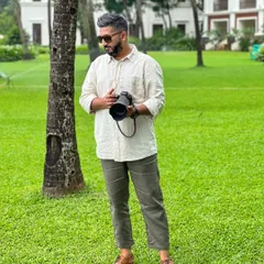 On location with my camera, always ready for the next perfect shot.