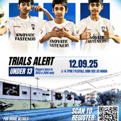 This is your shot to join the next generation of Alphas. We hold regular trials for our elite squads, like this one for the Under 13 Delhi Youth League team, giving every talented player a chance to prove they belong.