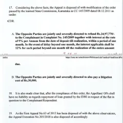 Here is the result of that 11-year case. The court ordered a refund of nearly Rs. 35 lakhs for my client. A legal journey can be long, like a test match, but I am prepared to see it through to the end to secure justice.