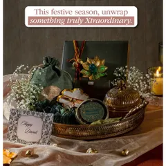 This festive season, unwrap something truly Xtraordinary. This hamper, set in a beautiful brass tray, combines our fresh bakes with elegant decor for a complete gifting experience.