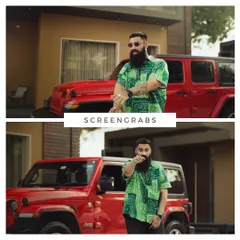 A dynamic shot from the 'NEW DAY' music video, featuring artist Sailor Ji with a vibrant red Jeep. We used this setup to create high-energy visuals that matched the powerful beat of the track, perfect for a modern rap video.