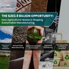 The market for agricultural waste is a $203.9 billion opportunity. We help entrepreneurs capitalize on this by setting up manufacturing units for high-demand products like biofuel, animal feed, and biodegradable packaging materials, turning sustainable practices into profitable ventures.