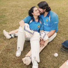A pre-wedding shoot should reflect your personality. For this cricket-loving couple, we created a fun, playful session right on the pitch, celebrating their shared passion as they start their new innings together.