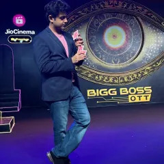 On the set of Bigg Boss OTT. It's always a unique challenge to bring magic into a high-pressure, televised environment.