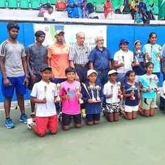 Our players celebrating their wins at the KSLTA AITA TS7 Champion Series. It's a great feeling to see so many of our students holding trophies after a tough all-India tournament.