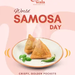 Crispy, golden pockets of deliciousness. Our samosas are stuffed with a flavorful filling and fried to perfection, a classic Indian snack we love to make.