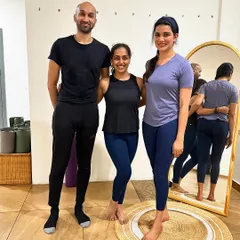 A happy post-workshop photo with participants in Kochi. The energy and connection in a live class are truly special.