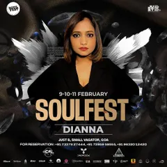 Another version of the Soul Fest Goa flyer. This event brought together a huge lineup of artists for a weekend of non-stop underground music.