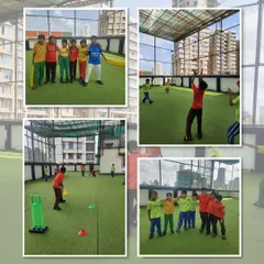 Push your limits and power up your game. This collage shows our young athletes engaged in cricket training on a modern turf facility, highlighting the energy of our sessions.