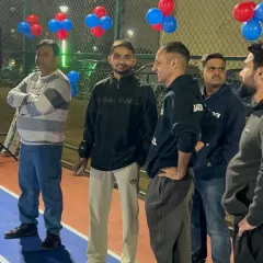 Our coaches and senior members at the academy opening ceremony. The leadership of our community is strong and dedicated.