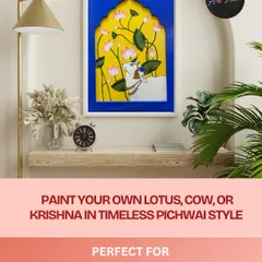 You don't need any experience to create something stunning for your home. I guide beginners through traditional art forms like this beautiful Pichwai painting, helping you make a timeless piece that you can proudly display or gift to someone special.