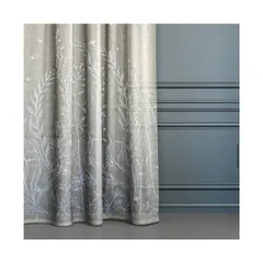 These delicate and ethereal sheers, embroidered with a 'Sound of Wind' pattern, are a perfect addition to any home. They provide a layer of privacy while maintaining a bright and airy feel.