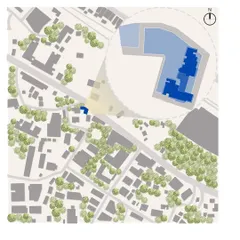 The master plan is defined by the guiding principles of a project's design, program, and flow. This diagram shows how grading and massing are interdependent, laying the strategic foundation for a mixed-use building.