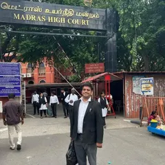 At the entrance of the Madras High Court in Chennai. I believe in being present for my clients wherever their legal needs may arise.