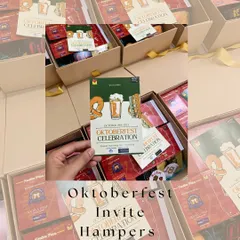 We curated these fun invite hampers for an Oktoberfest celebration. Each box was filled with themed goodies to get influencers and guests excited for the event.