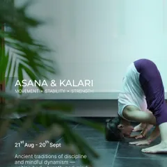 My workshops are a blend of Asana and Kalari, uniting the body, breath, and mind. We use the stability and structure of yoga to prepare for the dynamic energy of Kalaripayattu. This approach ensures you build both strength and mindful awareness.