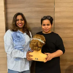 It was a blessing to learn new hairstyling techniques from the internationally renowned Nissara from Thailand. I am always looking for opportunities to upgrade my skills to bring the best to my brides.