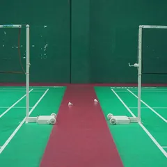 The calm before the storm. Our well-maintained courts at the start of a session, ready for the energy and action of our players.