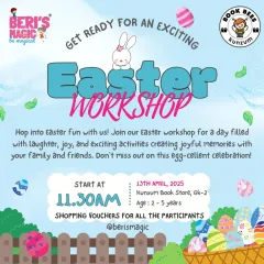 An egg-cellent Easter workshop for our tiniest tots! We hosted a morning of sensory play, egg-making with pasta, a canvas painting session, and of course, a classic egg hunt for kids aged 2 to 5.