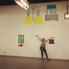 This was one of my largest and most technically challenging murals for the Wipro office in Bangalore. It required precise measurements and scaling from a paper design, a skill I had to learn on the job.