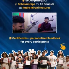 The rewards of Spardha Global Idol go beyond the stage. With a $5000 prize pool, scholarships for finalists, and features on Radio Mirchi, we provide real-world opportunities for our students.