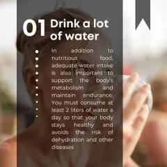 A healthy lifestyle is built on simple, consistent habits. This series covers my top six tips: drink plenty of water, consume nutritious food, manage stress, get enough rest, and exercise regularly.