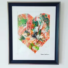 Another shot of the framed custom Tiranga heart. I love working on commissions like this, where art becomes a celebration of identity, love for one's country, or a cherished memory.