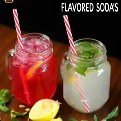 My flavored sodas are a refreshing alternative to standard soft drinks. I create custom syrups like strawberry and mint-lemon to mix with sparkling soda, served in charming mason jars for a rustic feel.