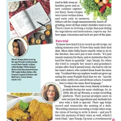 The HT Brunch article beautifully explains my personal story and how the loss of my mum's recipes led me to create Nivaala and our voice app.
