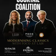 This poster details the "Modernising Classics" workshop we held with FOCO from Barcelona. The session was an opportunity for local bartenders and enthusiasts to learn how to transform familiar cocktails through format, texture, and unexpected Indian flavours, directly from masters of the craft.