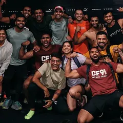 This is our 'Ohana' in action at the Mumbai Hyrox competition. We train hard together, but we also celebrate and support each other every step of the way. The energy and camaraderie here are what make our community so strong.
