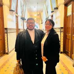 A snapshot with a team member in the historic corridors of the Madras High Court. We were there to argue a significant matter under Section 482 of the Criminal Procedure Code, related to a large commercial dispute.