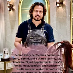 Behind every perfect hair color is a story, a bond, and a shared journey. Thank you for choosing me to color not just your hair, but your confidence.