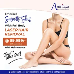 Embrace silky-smooth skin all over. We make full body laser hair removal accessible with comprehensive packages that include maintenance sessions for long-lasting, hair-free confidence.