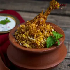 Our Chicken Biryani is a meal in itself, cooked with aromatic spices and tender chicken, served in a traditional clay pot.