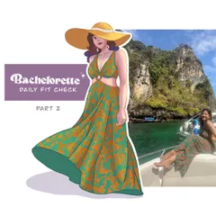 This illustration immortalizes a relaxed moment on a boat during my Phi Phi Islands tour. I love capturing the patterns and flow of an outfit against a memorable travel backdrop.
