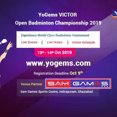 I am proud to be the official venue partner for major events like the YoGems VICTOR Open Badminton Championship. This shows my credibility and experience in hosting professional tournaments with features like live scores and online draws.