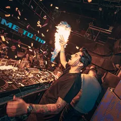A handheld fire blaster adds a personal and raw element of danger and excitement to my club performances.