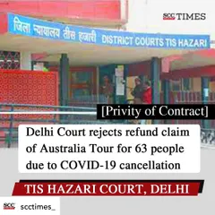 A screenshot of the SCC Times article covering a significant win in a contract dispute. I successfully defended a client against a large monetary claim related to a cancelled tour for 63 people. The case was dismissed based on the principle of 'privity of contract', showcasing my expertise in cross-examination and the strategic application of contract law.