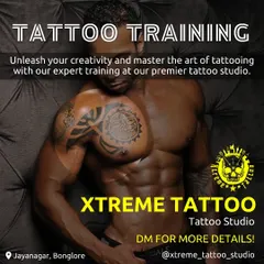 Our tattoo training is based in our premier Jayanagar studio. Join our course to learn the art and craft of tattooing from experienced professionals in a real-world environment.