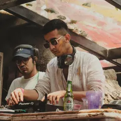 In the zone during my Holi 2024 set in Mumbai. You can see me focused on the mix, with my friend and fellow DJ Zehan Tafti right beside me as we went back to back.