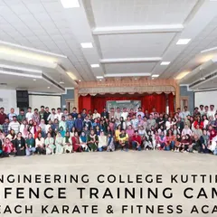 A large group photo from the Defence Training Camp held at MES Engineering College, Kuttipuram. It was an honor to train so many enthusiastic participants.