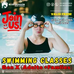 This is your last call to register for our popular Gen X swimming classes for adults and families. Don't miss your chance to learn the right techniques and get water confident.