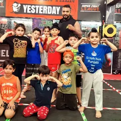 My group of little fighters. We teach them discipline, respect, and the fundamentals of MMA in a fun and safe environment.