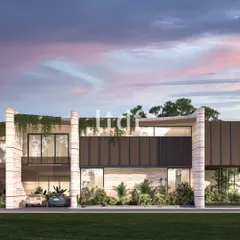 This contemporary residence embraces a minimalist aesthetic, where soft stone textures and cascading greenery create a tranquil facade. The design integrates nature into its very fabric, blurring the line between the built environment and the landscape.