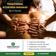 Experience a traditional four-hand Ayurvedic massage, a synchronized therapy performed by two of my skilled practitioners. This treatment enhances circulation, relieves deep-seated muscle tension, and fully rejuvenates the mind and body.