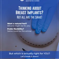 Thinking about breast implants? It's important to know that not all are the same. Whether you prefer the natural feel of silicone or the flexibility of saline depends on your goals.