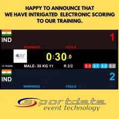 I am happy to announce that we have integrated Sportdata electronic scoring into our training. This technology helps our athletes prepare for modern competitions and improves their scoring competence.