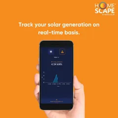With the HomeScape app, you can track your solar generation on a real-time basis. The dashboard provides a clear, hourly graph of your energy production, helping you understand your system's performance and optimize your energy usage throughout the day.